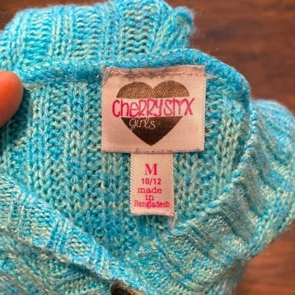 5/$20 Girls CherryStyx Knitted Hoodie - Picture 3 of 4